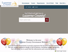 Tablet Screenshot of luzernecounty.org